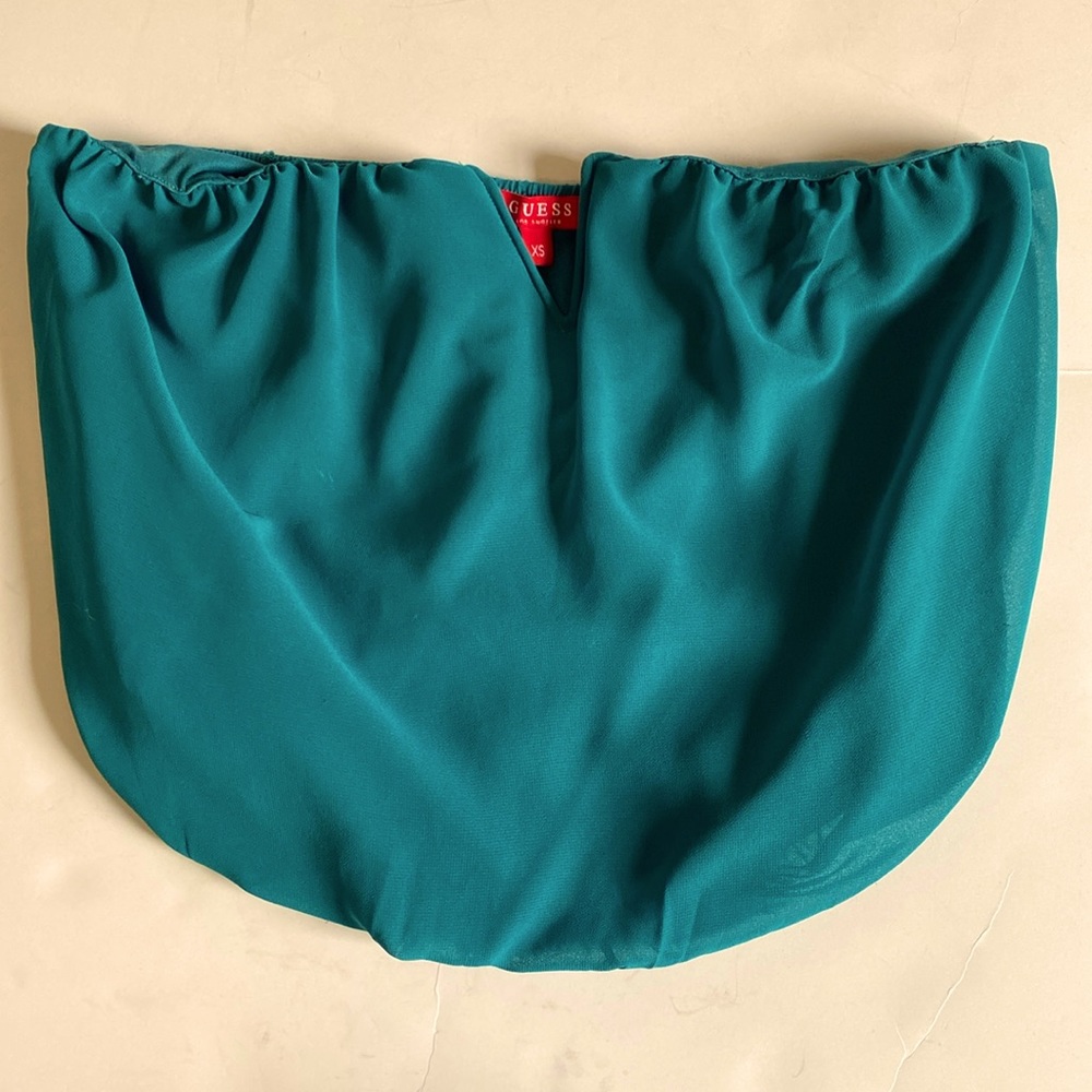 Guess Teal Crop Top XS